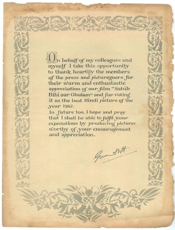 Thanks Published Letter