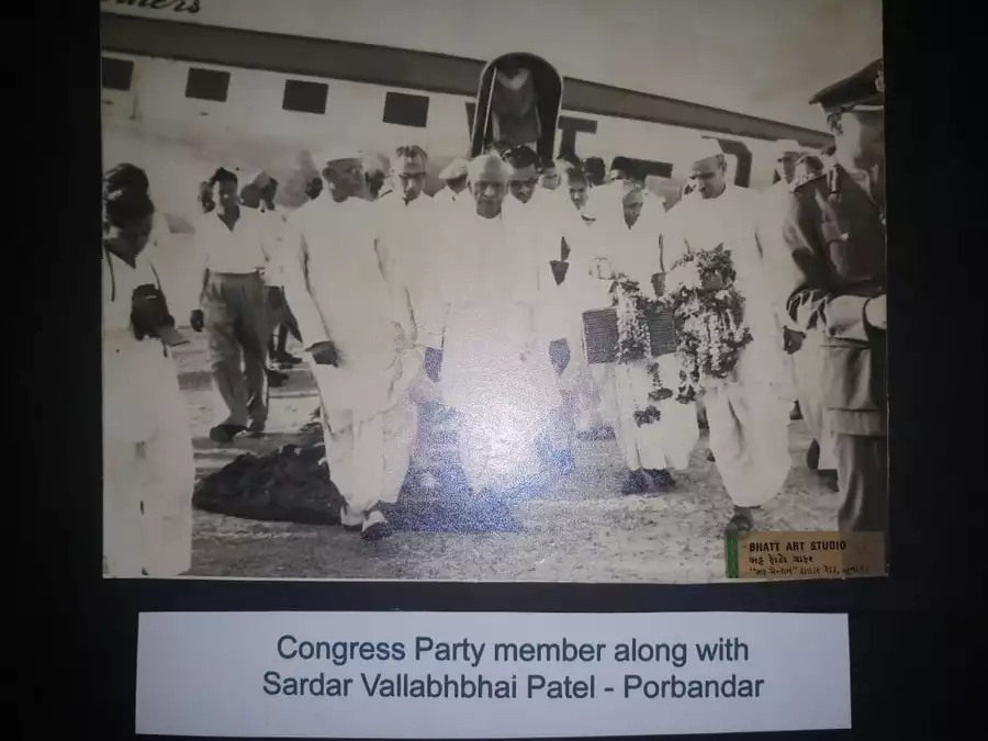 Congress Party Member along with Sardar Vallabhbhai Patel-Porbandar