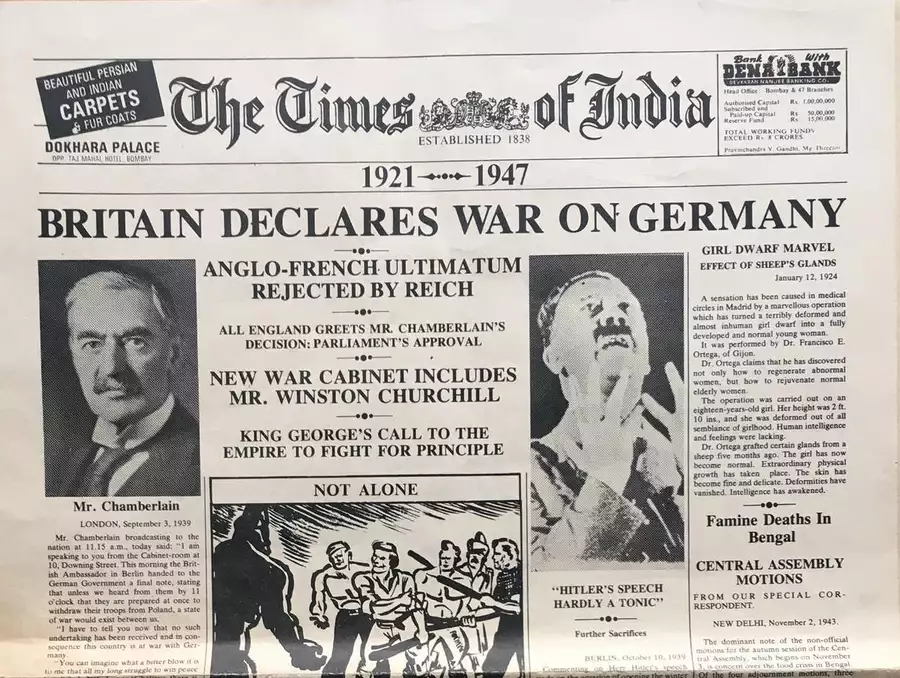 Britain Declares War On Germany