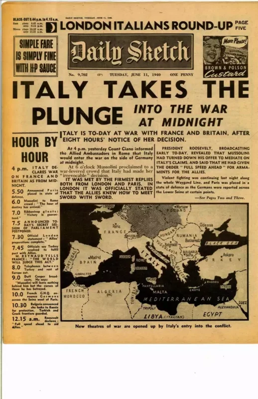 Italy Takes The Plunge: In to War at Midnight