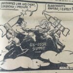 U.S.-USSR Summit: Gorbachev & Reagan by R.K. Laxman