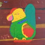 Dhaneshwar Shah – DS - 48, 48x60 inch, Acrylic on Canvas, Toy in Space, 2008