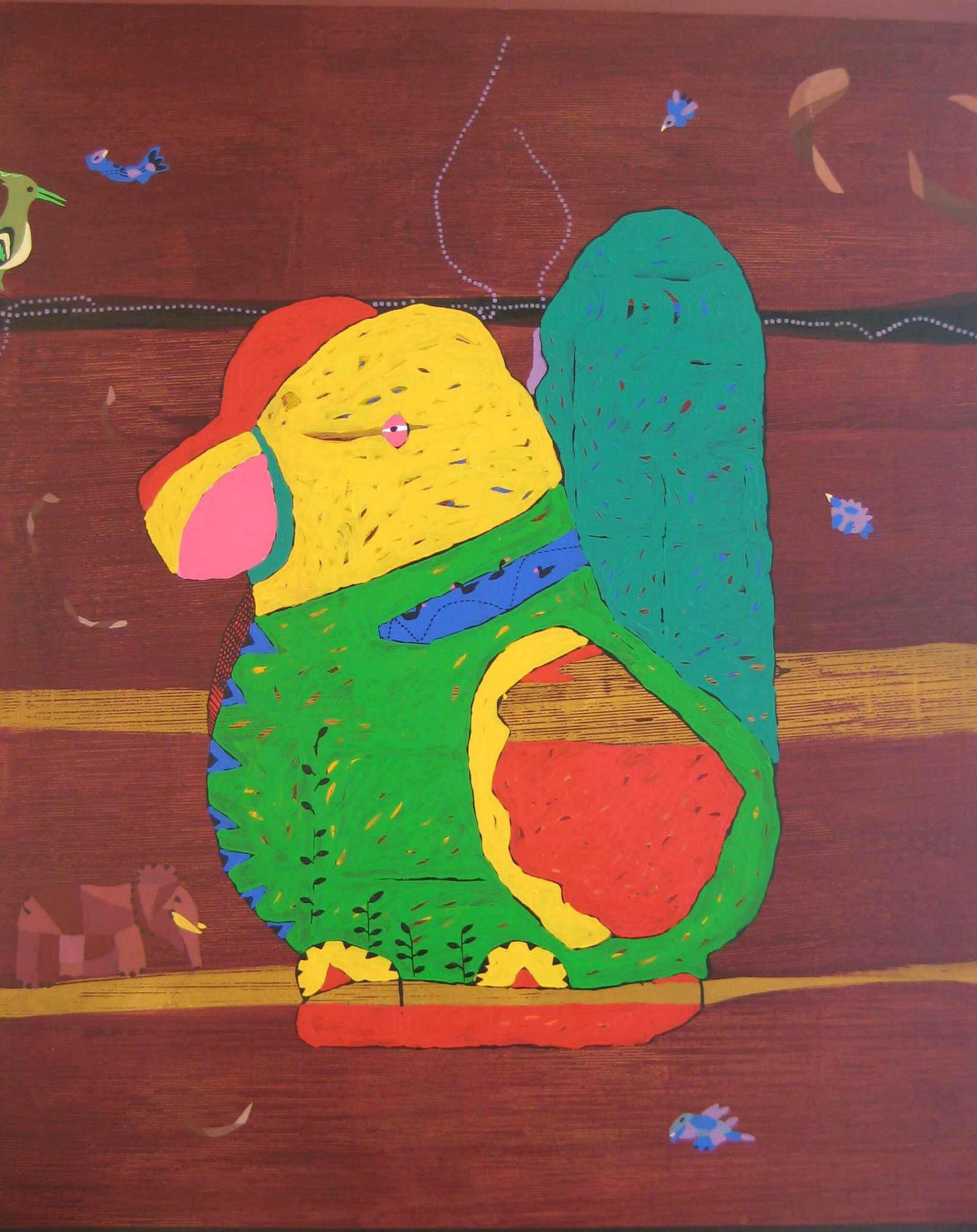 DS-48-48x60-inch-Acrylic-on-Canvas-Toy-in-Space-2008 Dhaneshwar Shah – DS - 48, 48x60 inch, Acrylic on Canvas, Toy in Space, 2008 - Image 1
