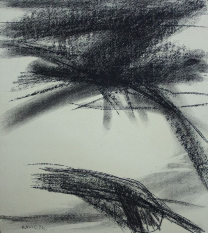 Hukum Lal Verma – HLV - 103 - 13.5 x 15 inches, Conte on board, 2006, Availabl