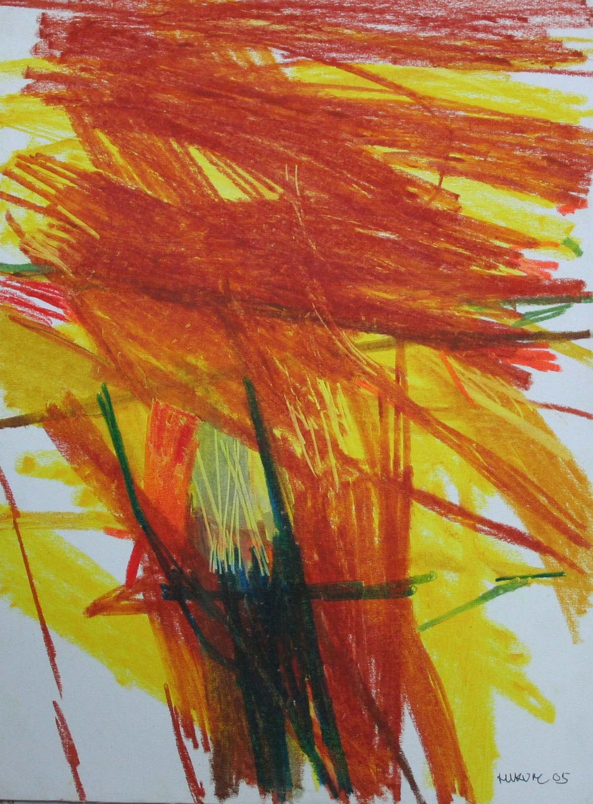 HLV-93-10.5X14-inch-Oil-Pastel-on-Board-2005-Availab Hukum Lal Verma – HLV - 93 - 10.5X14 inch - Oil Pastel on Board, 2005, Availab - Image 1